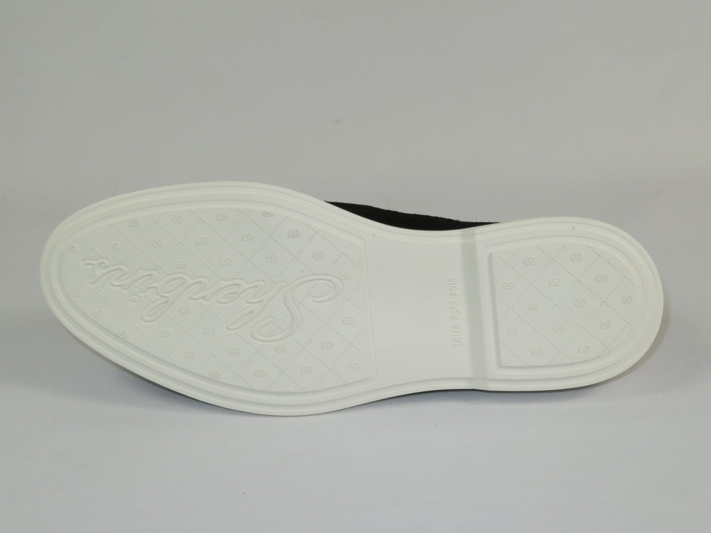 Men's Slip On Shoes By SHENBINS Soft Suede Leather Hand Made in Turkey 0870 Black