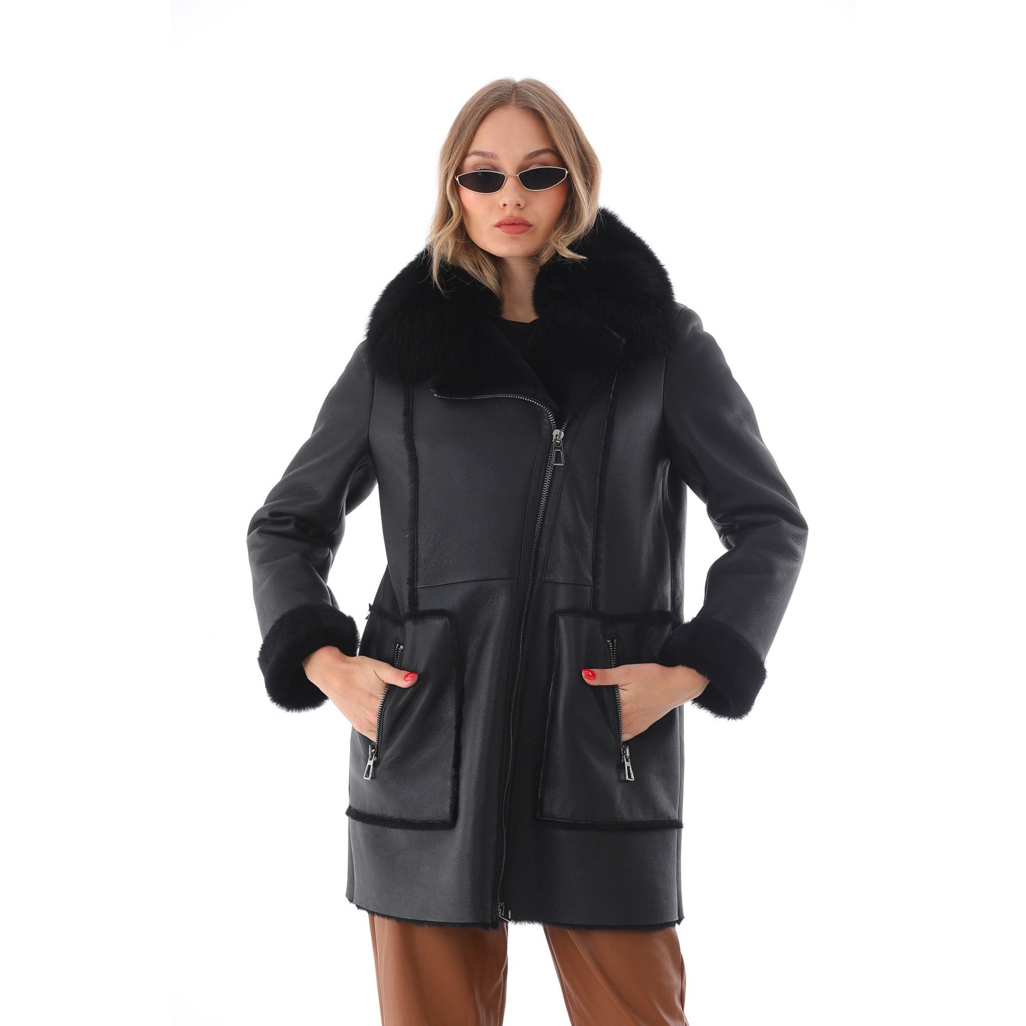 The Boreal Black Leather Women Jacket