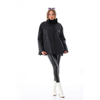 The Luxera Reversible Black Shearling Women Leather Jacket