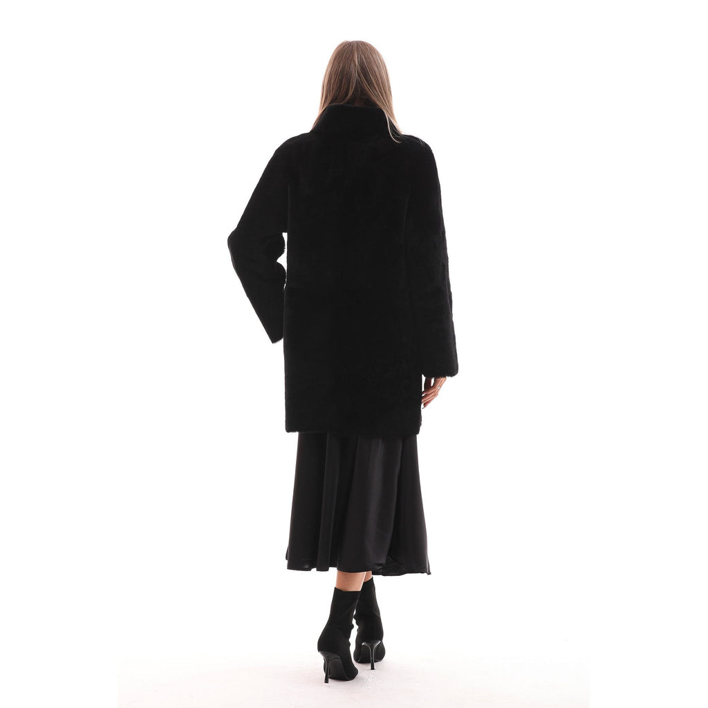 The Nyra Reversible Shearling Women Leather Jacket