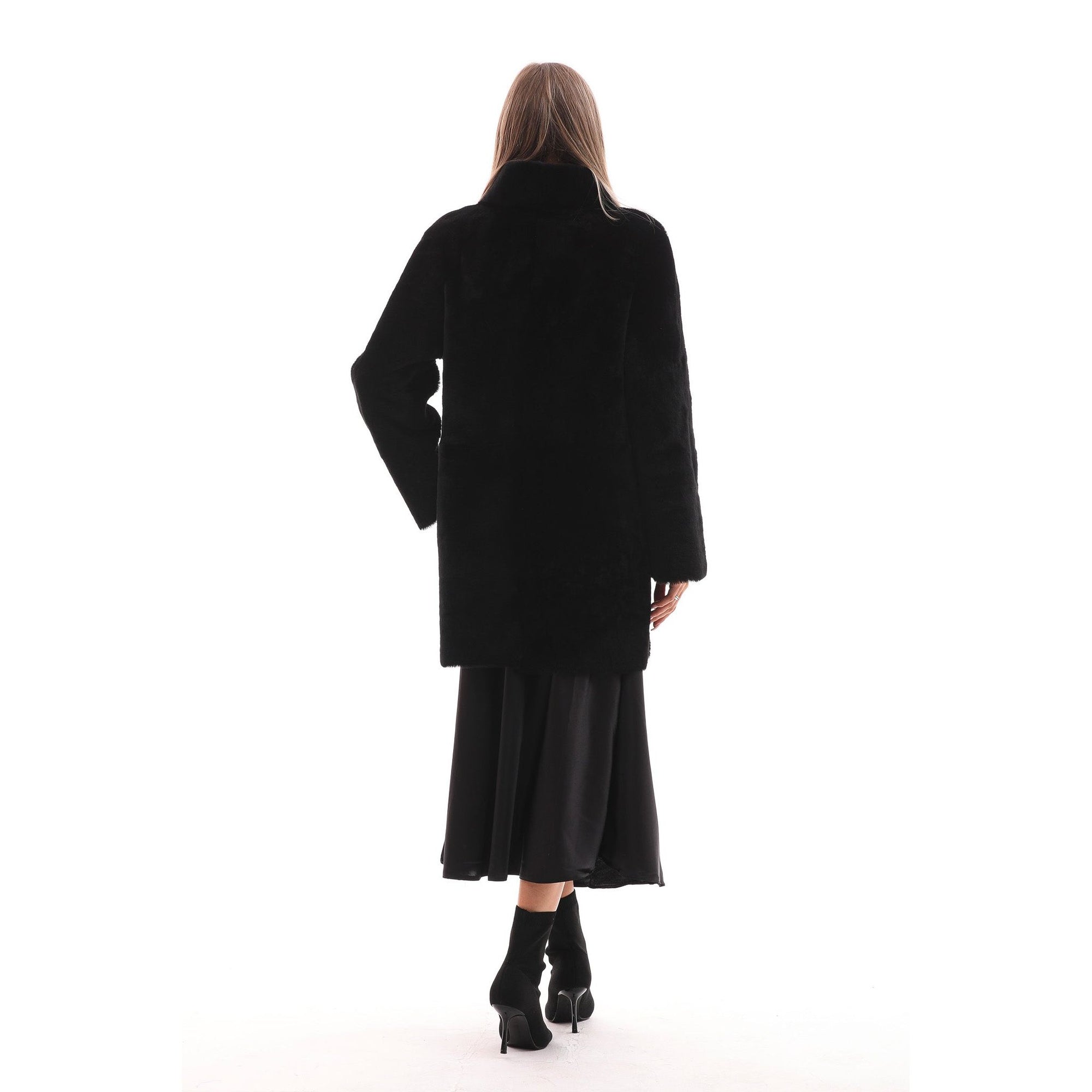 The Nyra Reversible Shearling Women Leather Jacket