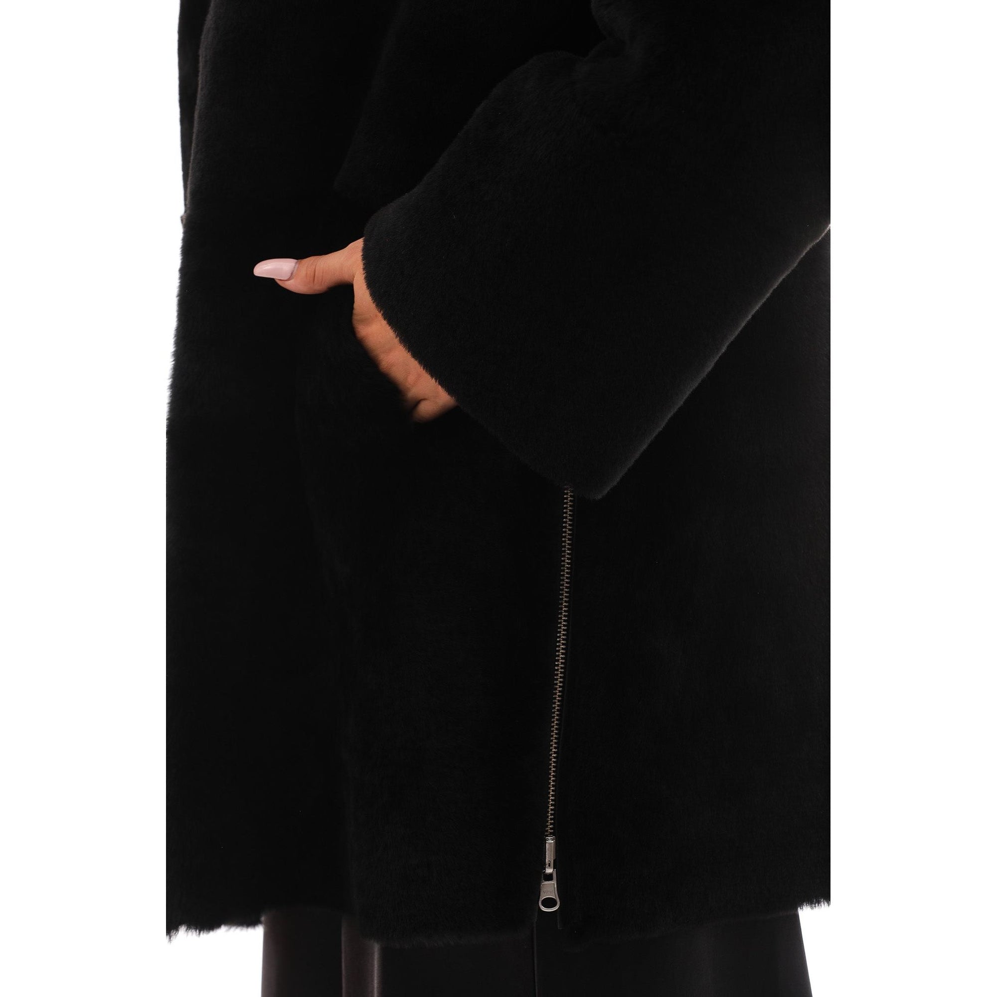 The Nyra Reversible Shearling Women Leather Jacket