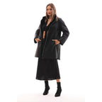 The Nyra Reversible Shearling Women Leather Jacket