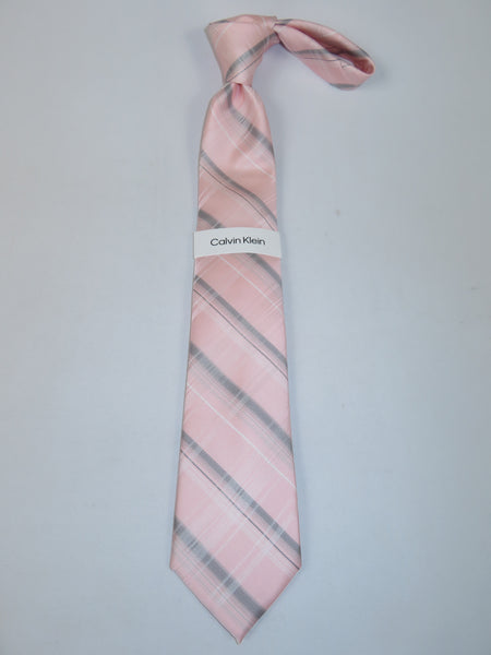 Men's Calvin Klein Tie Classic Woven Silky Feel #Calvin-1 Pink