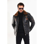 The Northway Vintage Black Lambskin Men Leather Jacket