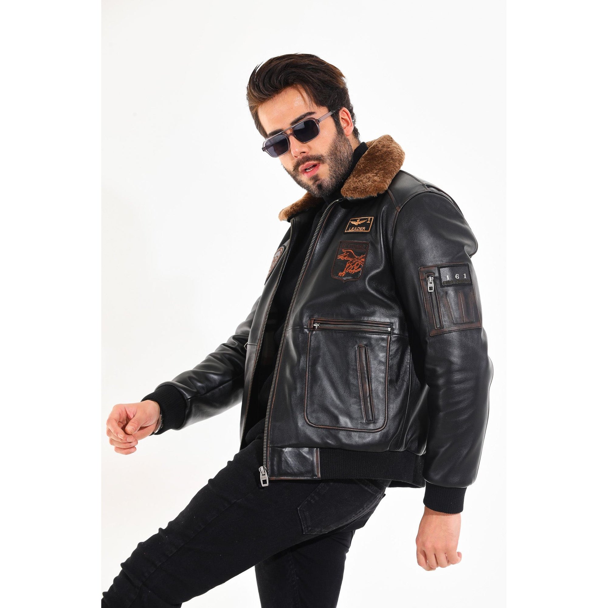 The Northway Vintage Black Lambskin Men Leather Jacket