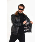 The Northway Vintage Black Lambskin Men Leather Jacket