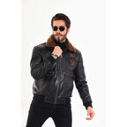 The Northway Vintage Black Lambskin Men Leather Jacket