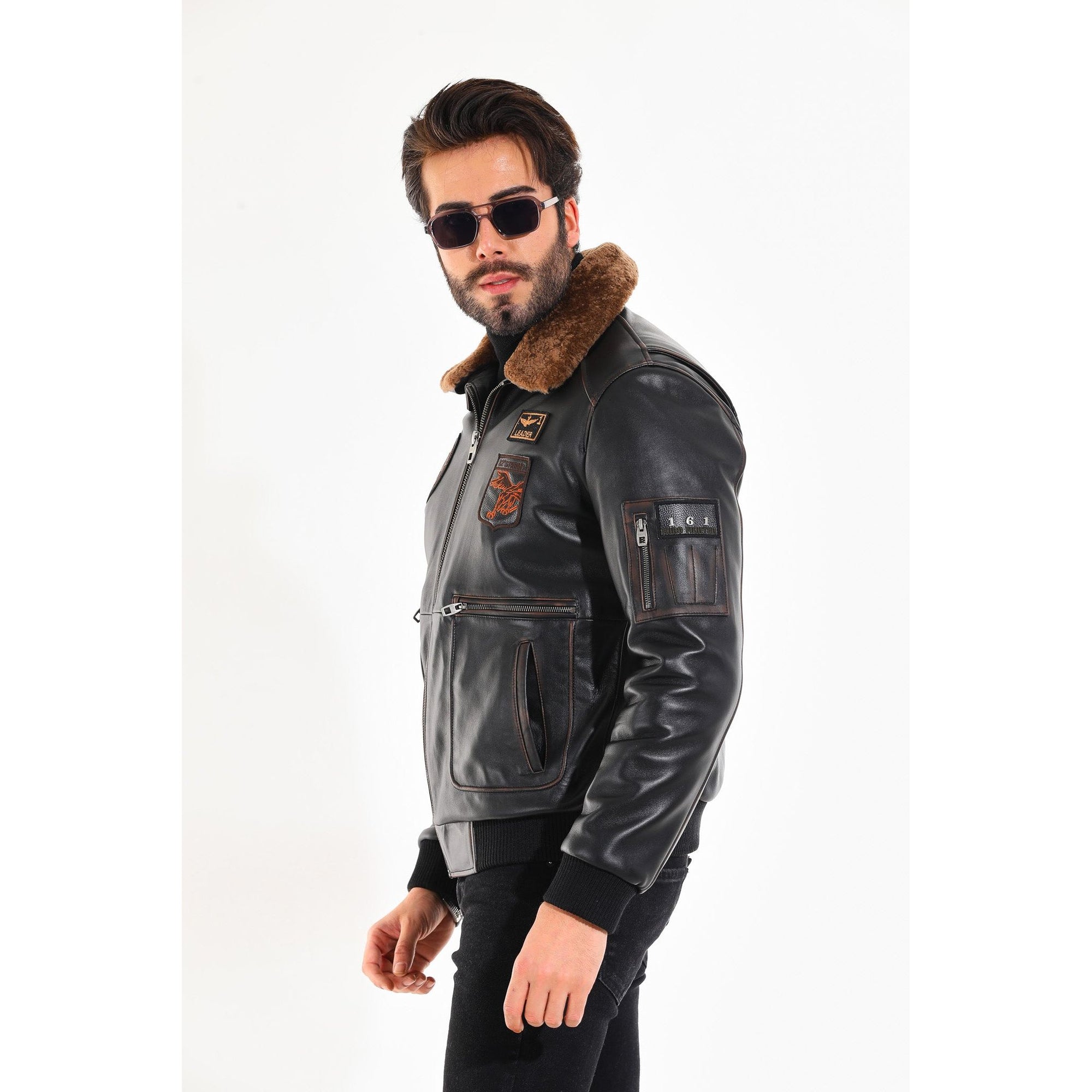 The Northway Vintage Black Lambskin Men Leather Jacket