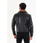 The Northway Vintage Black Lambskin Men Leather Jacket