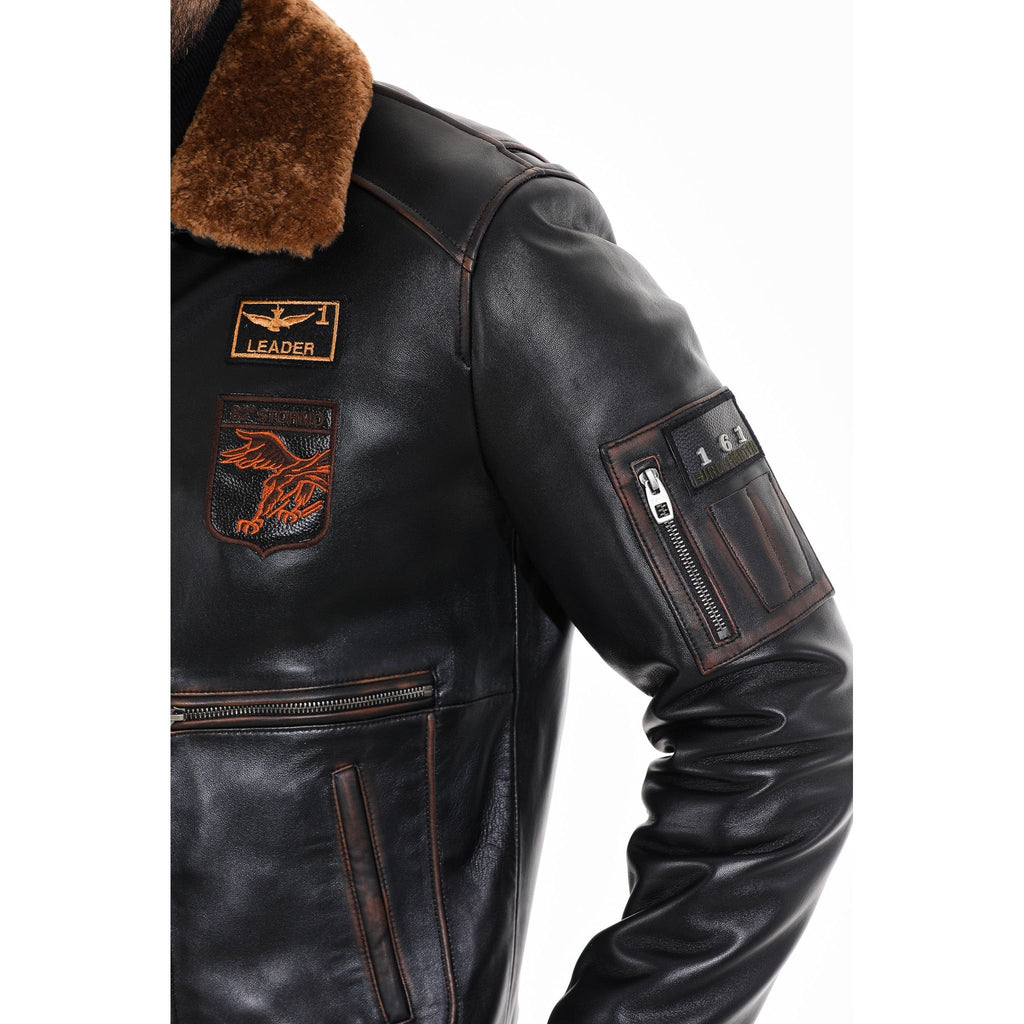 The Northway Vintage Black Lambskin Men Leather Jacket