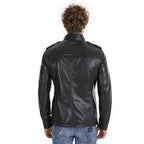 The Hepler Black Leather Men Jacket