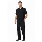 Men 2pc Walking Leisure Suit Short Sleeves By DREAMS 256-001 Black