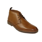 Men's Steve Madden Chuka Comfort Boot Soft Leather Lace up Harros Tan