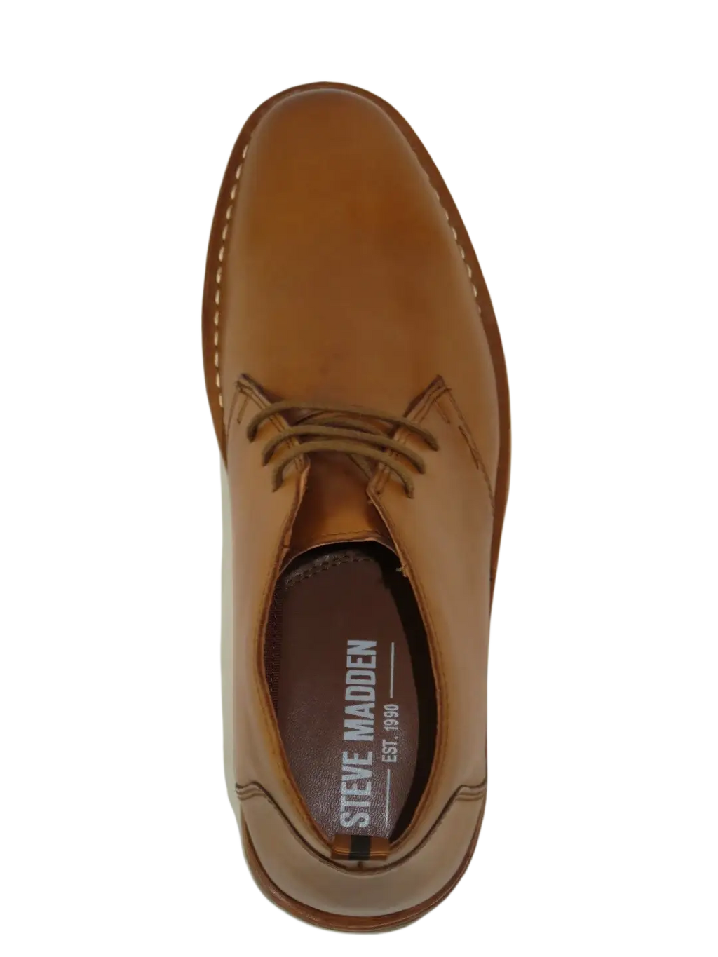 Men's Steve Madden Chuka Comfort Boot Soft Leather Lace up Harros Tan