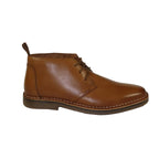 Men's Steve Madden Chuka Comfort Boot Soft Leather Lace up Harros Tan