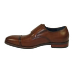Men's Shoes STEVE MADDEN Leather upper Double Buckle Cap Toe TEON Tan