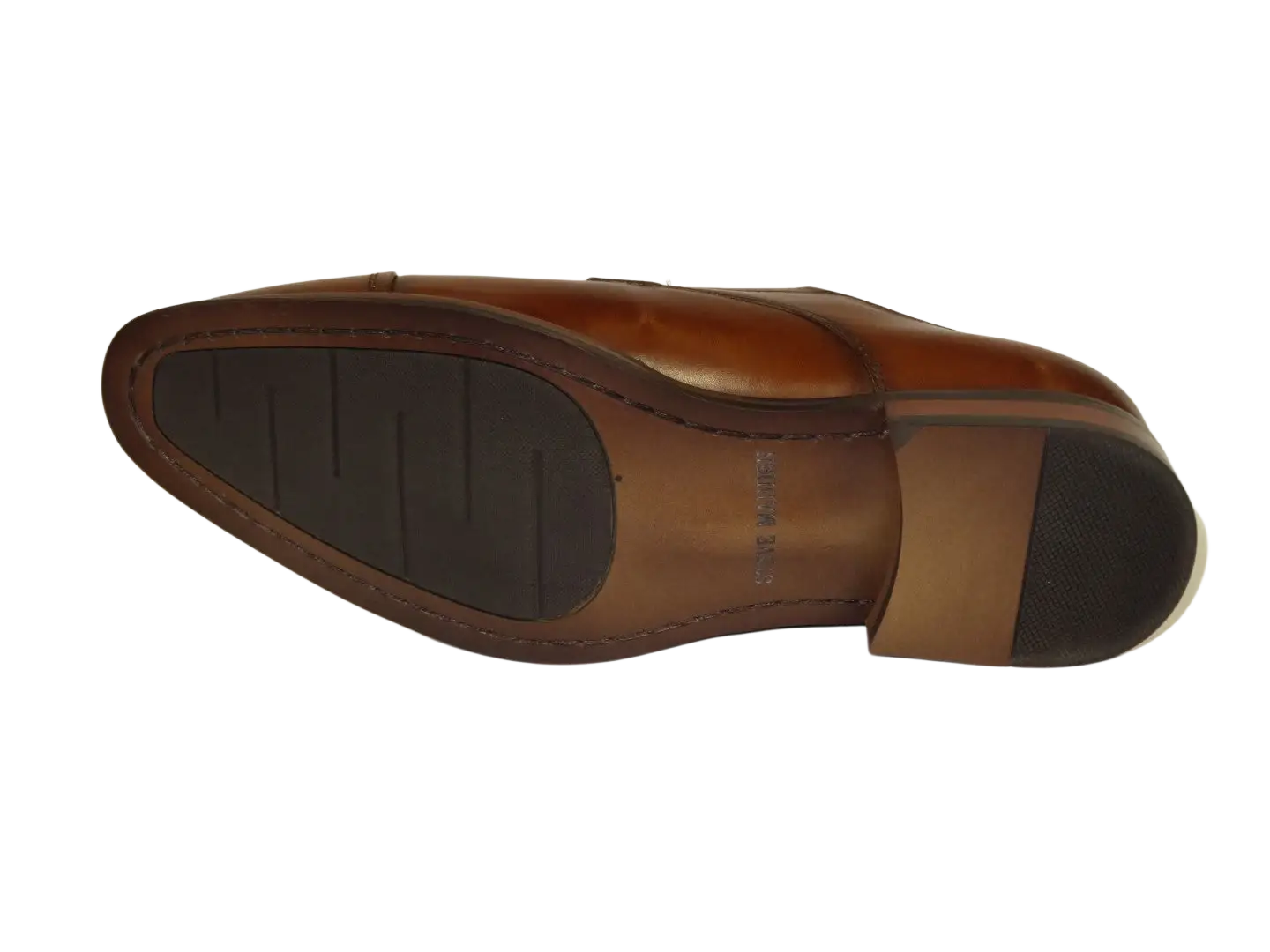 Men's Shoes STEVE MADDEN Leather upper Double Buckle Cap Toe TEON Tan