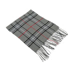 J.Valintin Unisex Plaid Scarf Soft Feel Acrylic Fashion Design #Scarf5 Gray