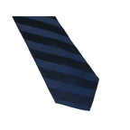 Men's Stacy Adams Tie and Hankie Set Fancy Woven Silky Satin #SAT137 Navy