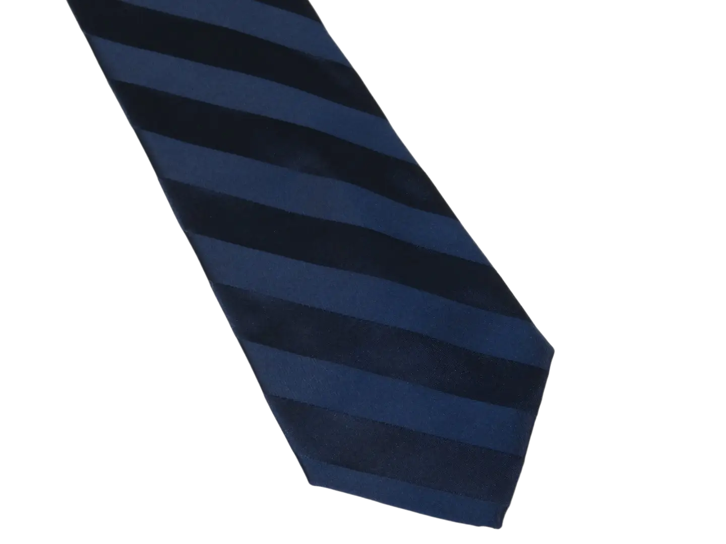 Men's Stacy Adams Tie and Hankie Set Fancy Woven Silky Satin #SAT137 Navy