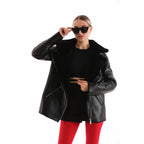 The Prague Black Leather Women Jacket