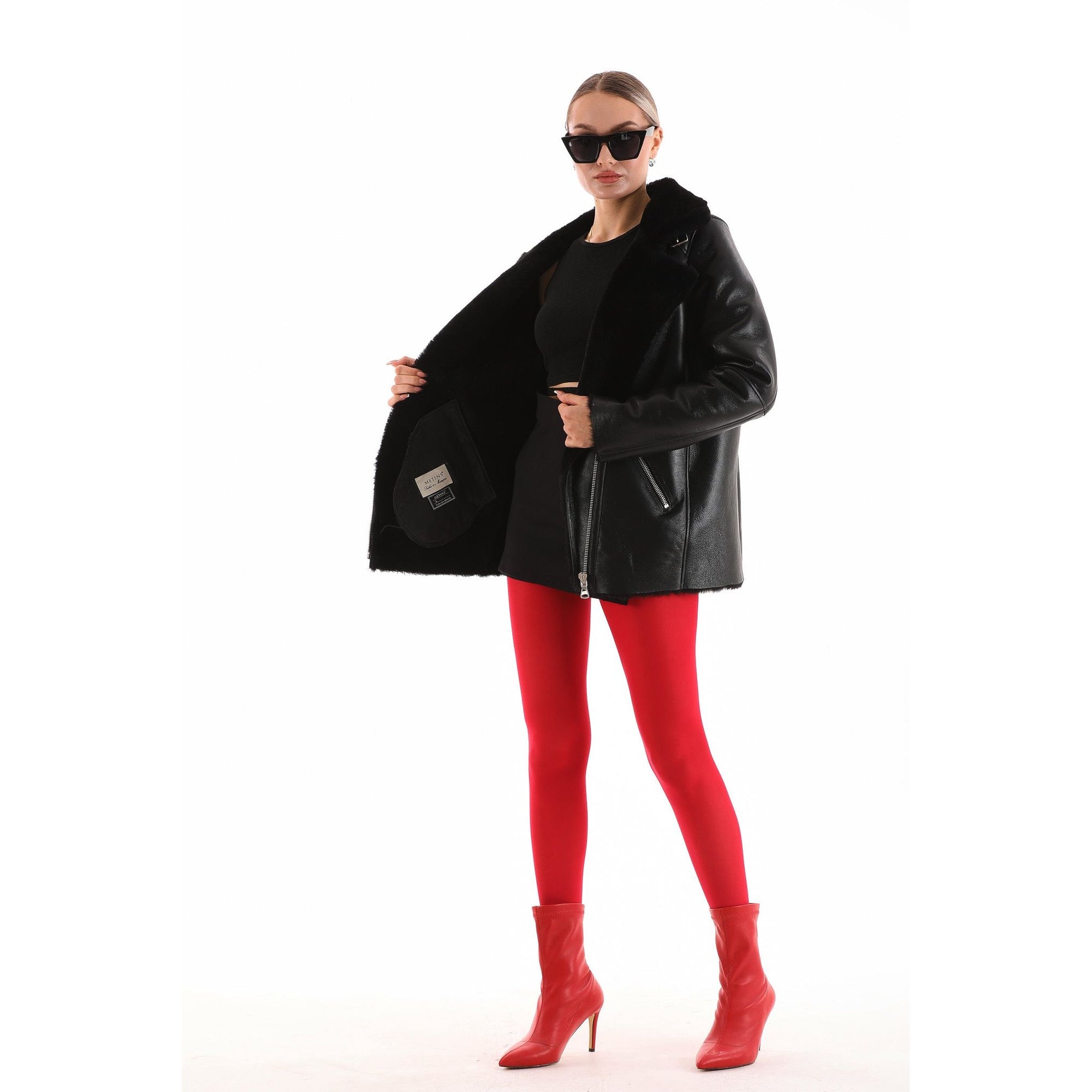 The Prague Black Leather Women Jacket