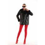 The Prague Black Leather Women Jacket