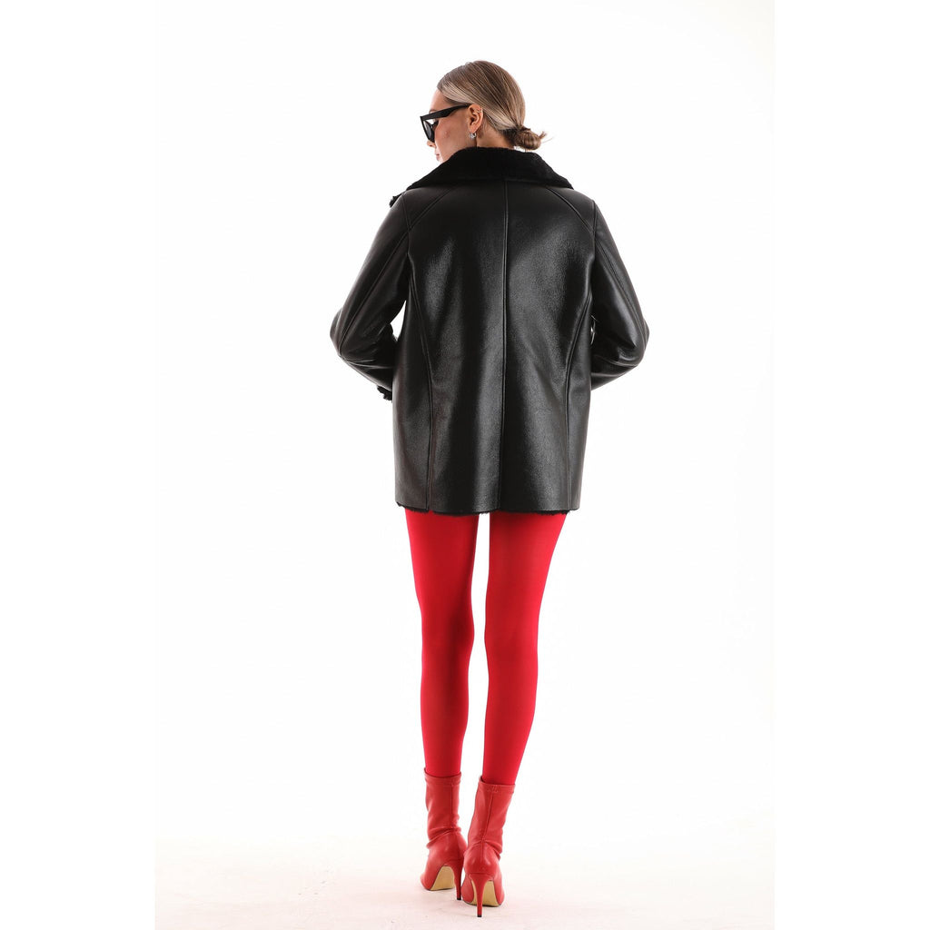 The Prague Black Leather Women Jacket
