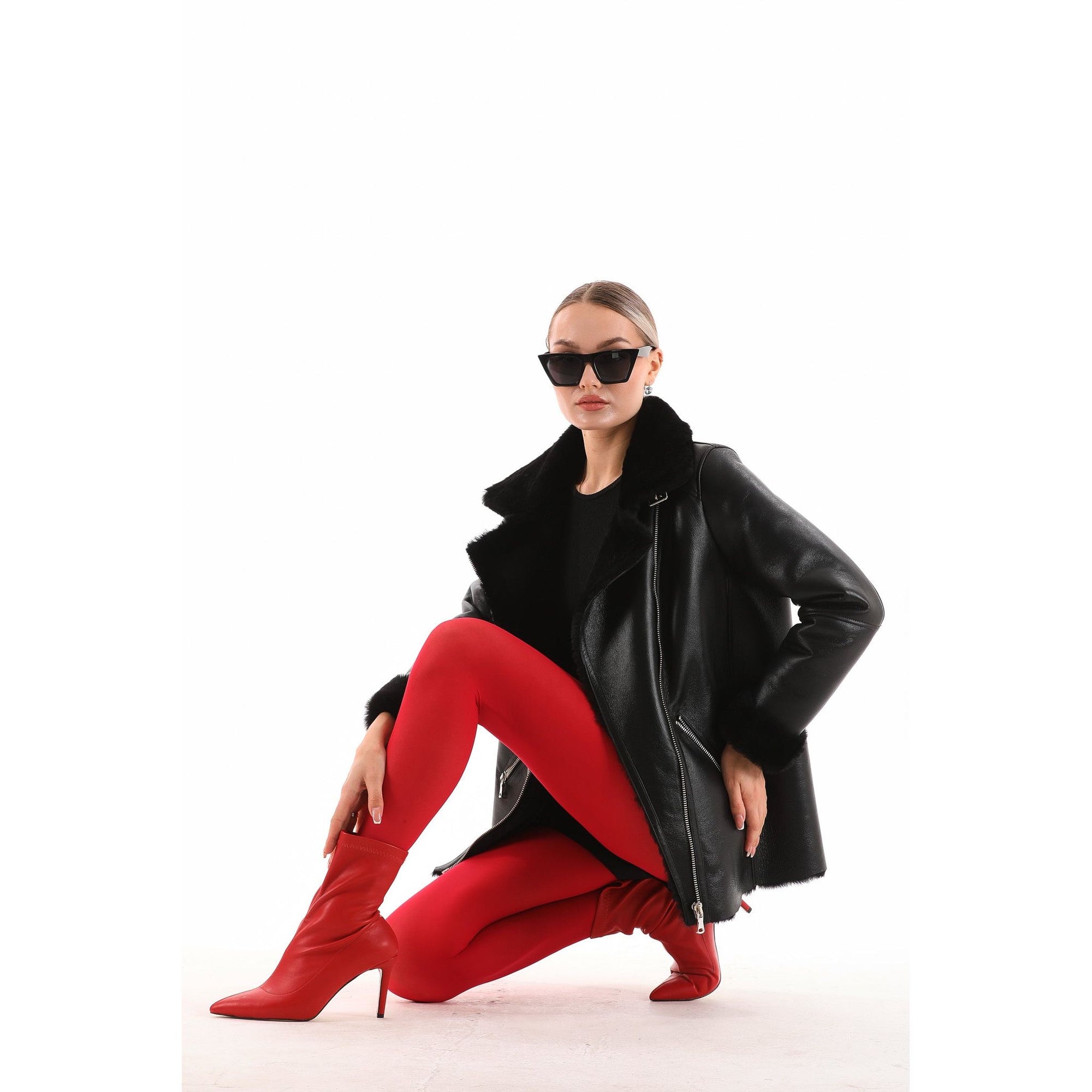 The Prague Black Leather Women Jacket