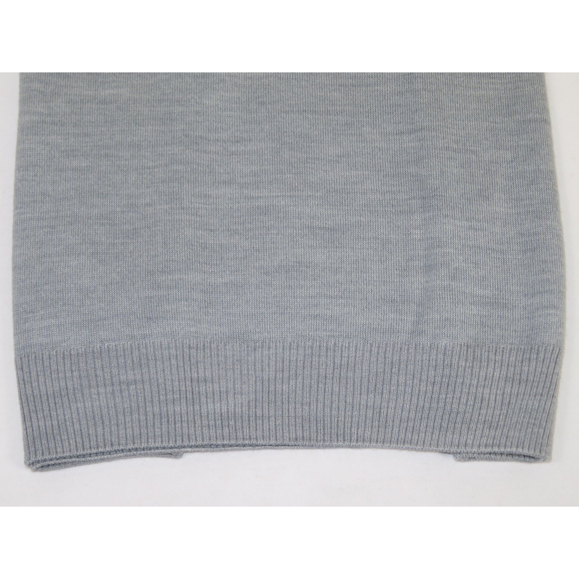 Mens PRINCELY Soft Merinos Wool Sweater Knits Light Weight Polo 1011-40 Lt Gray