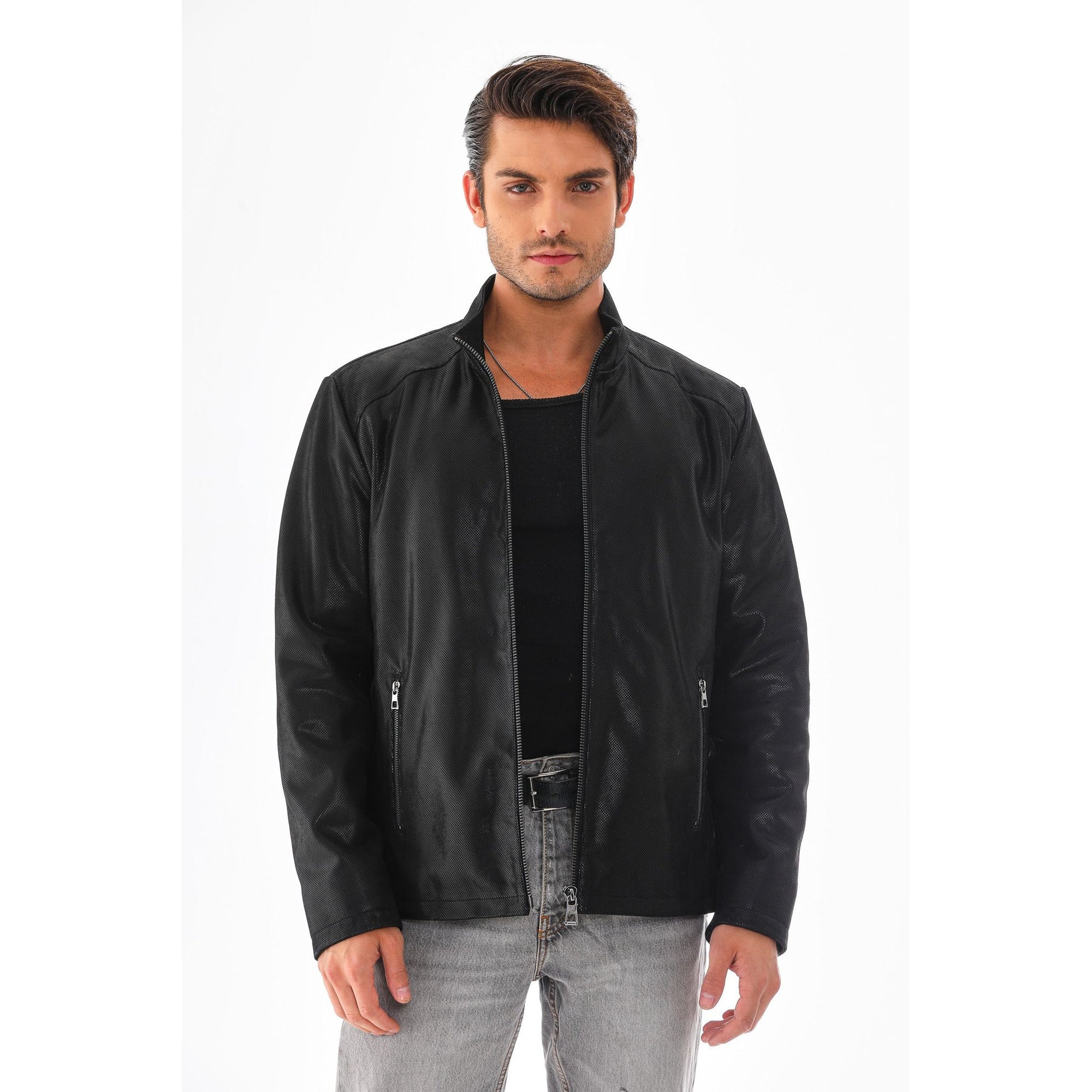 The Varden Black Leather Men Jacket
