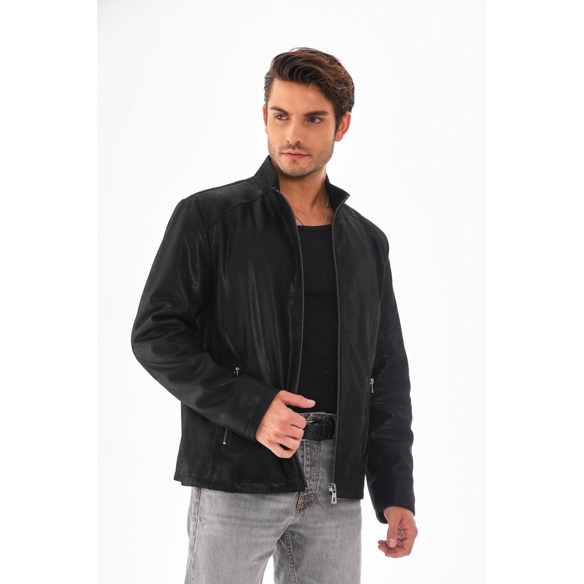 The Varden Black Leather Men Jacket
