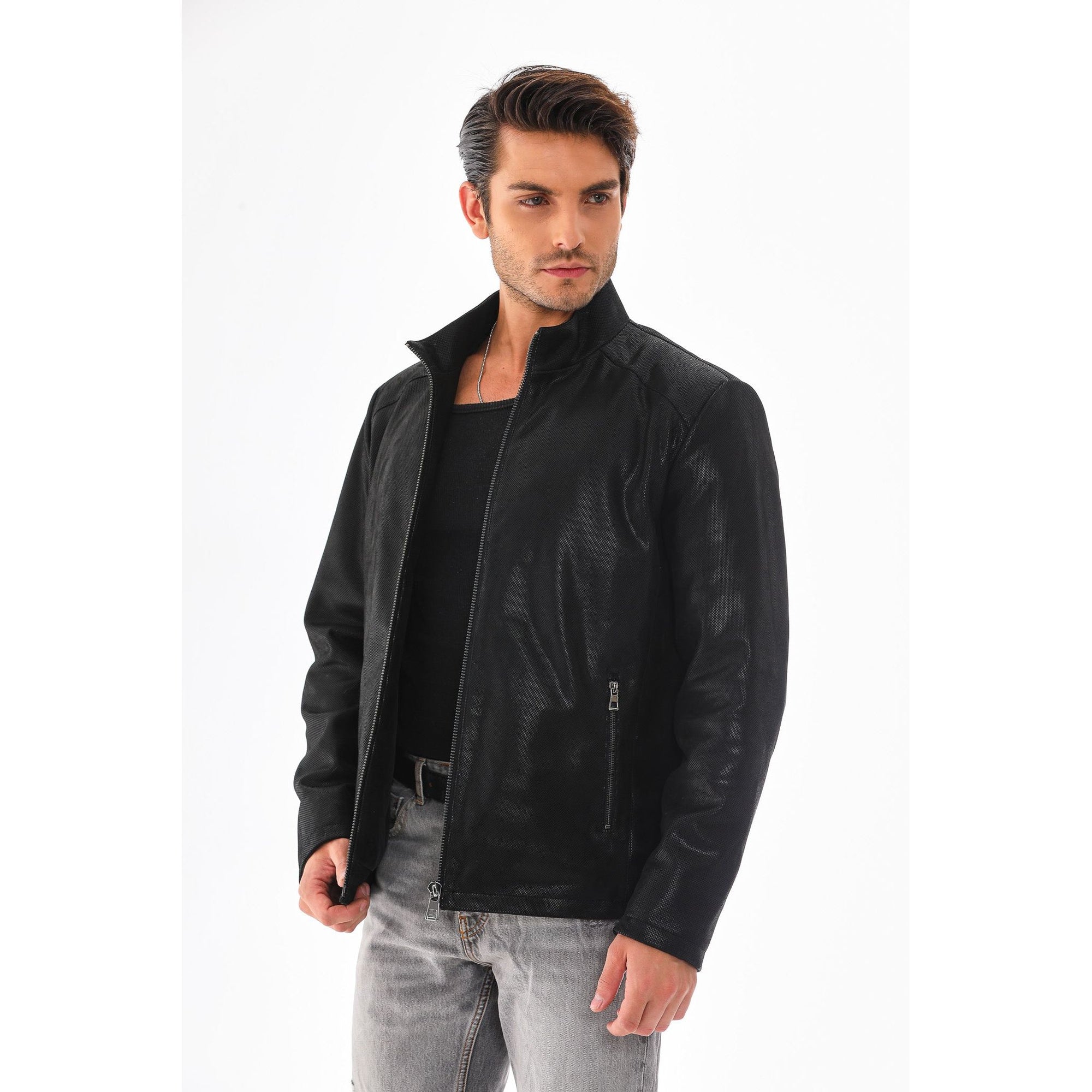 The Varden Black Leather Men Jacket