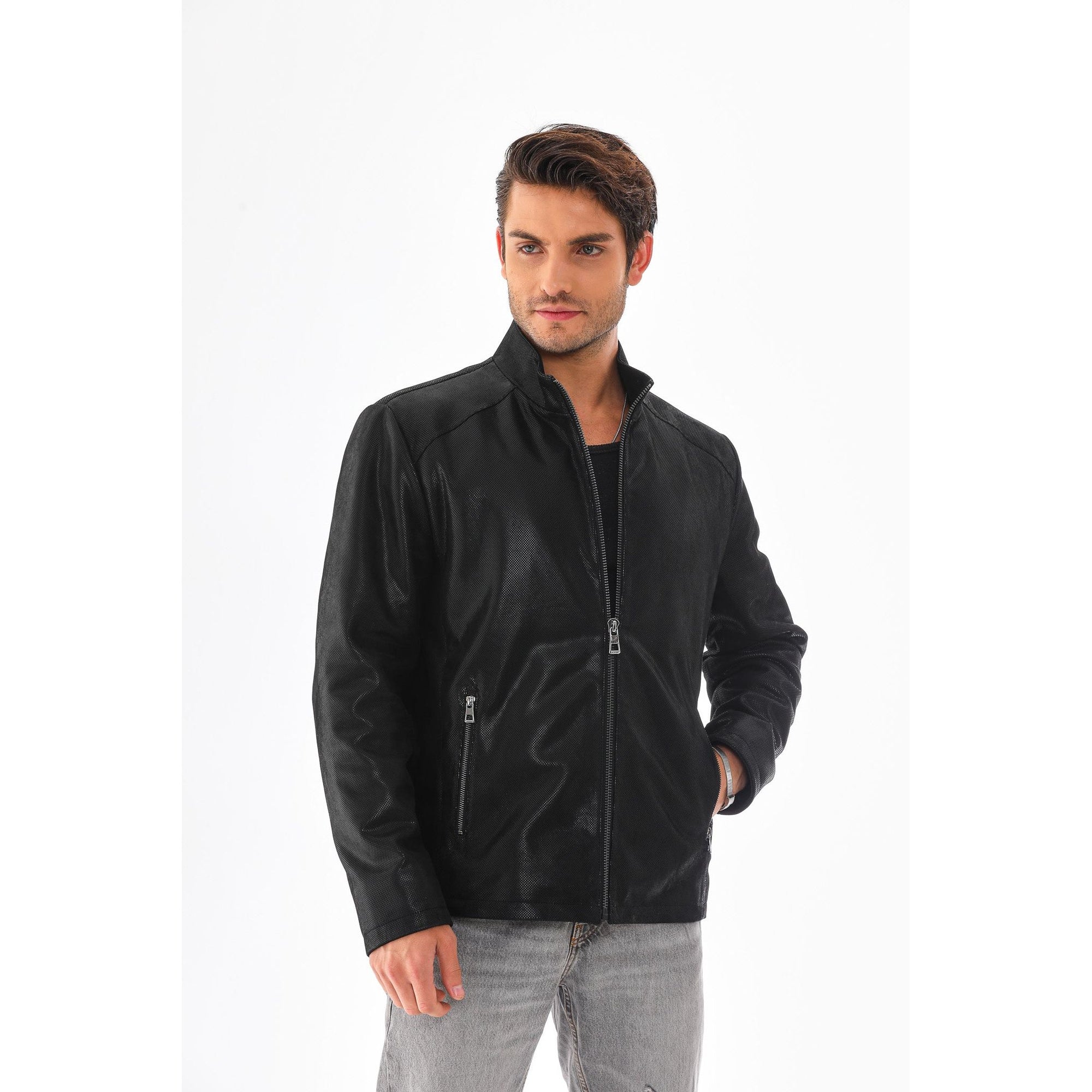 The Varden Black Leather Men Jacket
