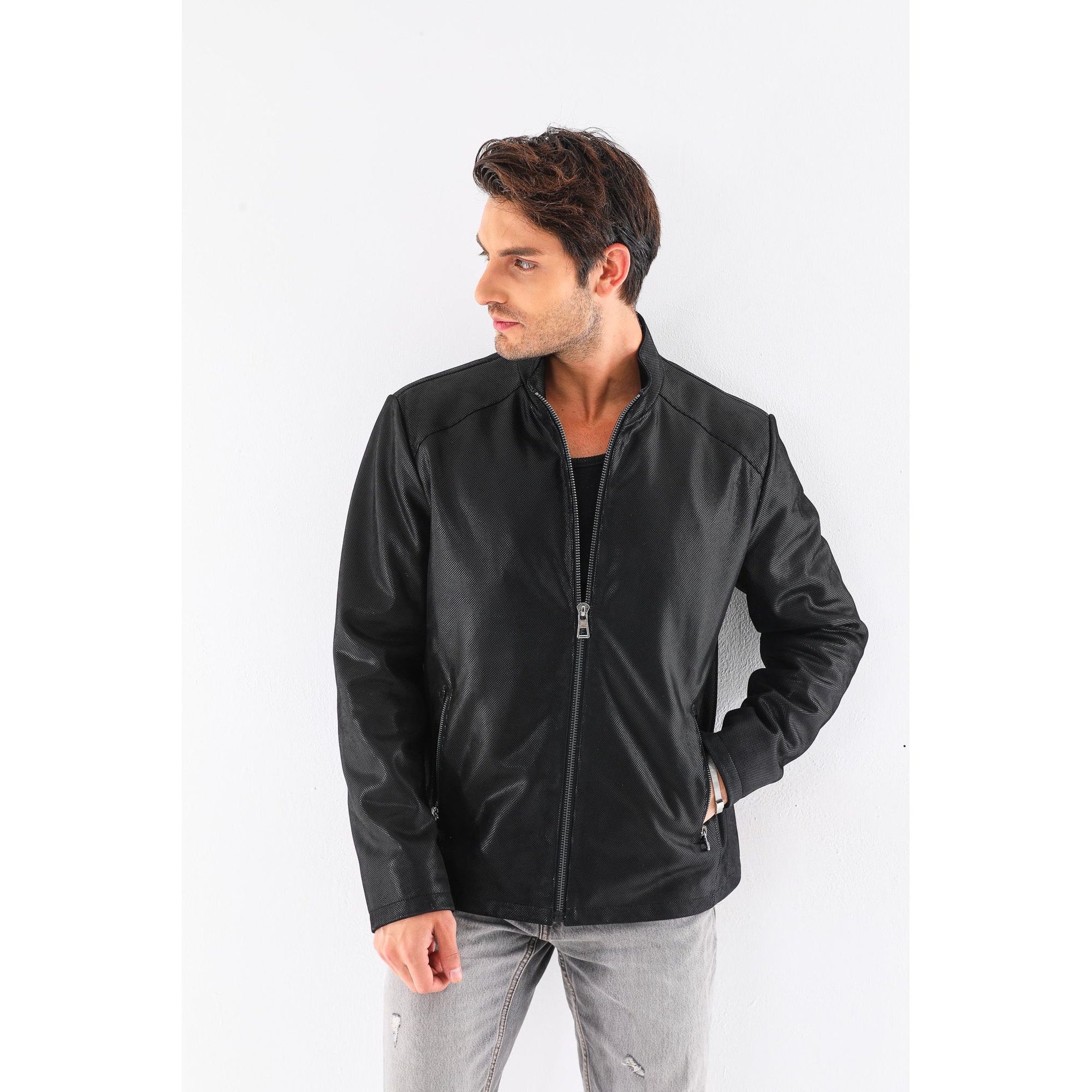 The Varden Black Leather Men Jacket