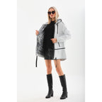 Vinci The Vega White Reversible Leather Women Jacket