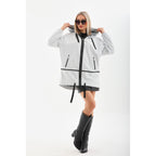 Vinci The Vega White Reversible Leather Women Jacket