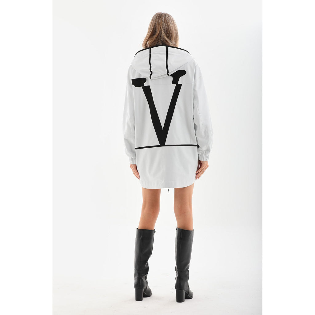 Vinci The Vega White Reversible Leather Women Jacket