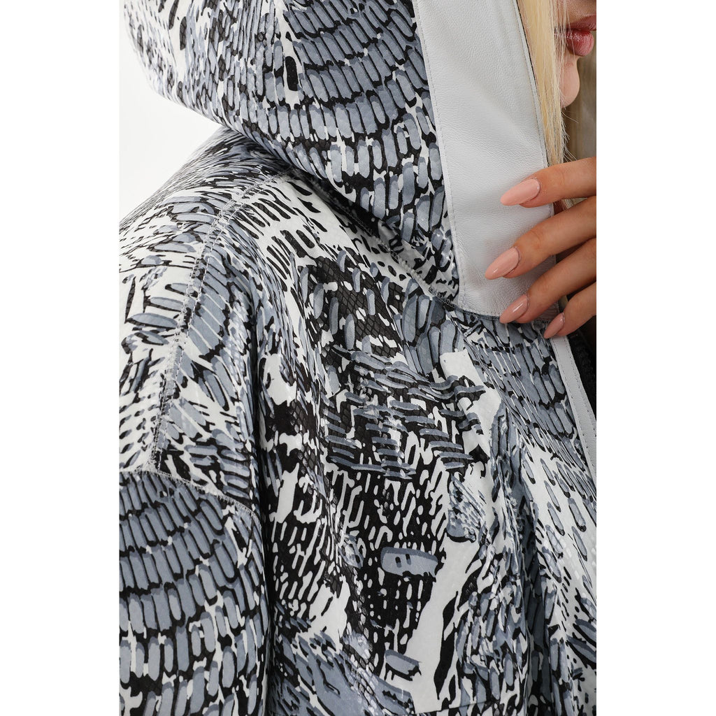 Vinci The Vega White Reversible Leather Women Jacket