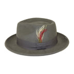 Men's Broner Wool Hat Classic Soft Fedora STREETWISE 73-043 Steel Grey