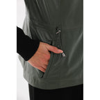 The Hudson Olive Green Leather Women Jacket