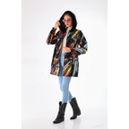 The Prisma Multicolor Leather Women Jacket