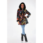 The Prisma Multicolor Leather Women Jacket