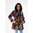 The Prisma Multicolor Leather Women Jacket