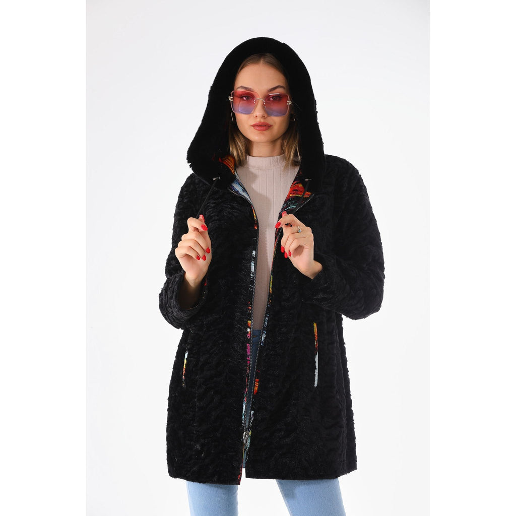 The Prisma Multicolor Leather Women Jacket