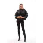 The Odessa Black Leather Women Jacket