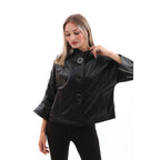 The Odessa Black Leather Women Jacket