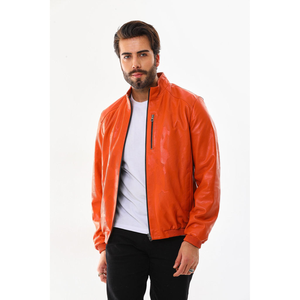 Vinci The Como Reversible Leather Bomber Jacket