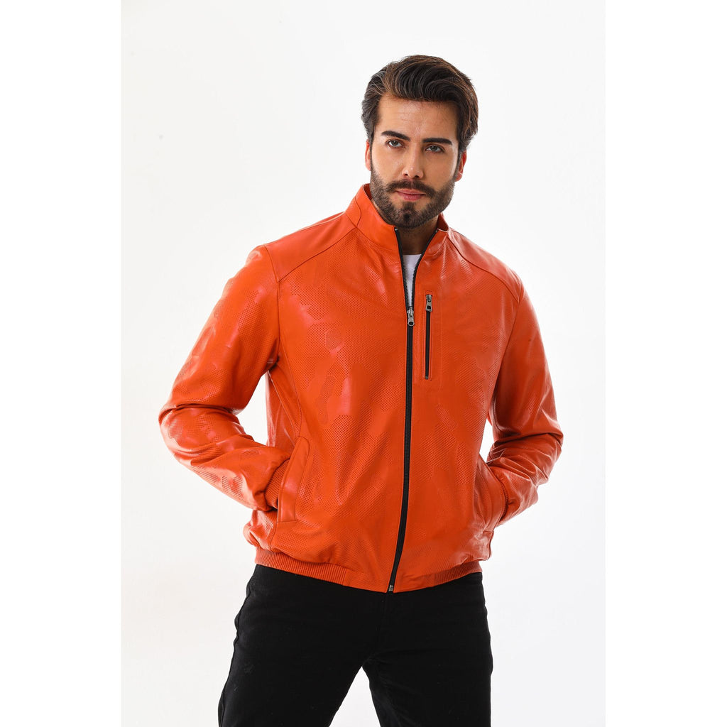 Vinci The Como Reversible Leather Bomber Jacket